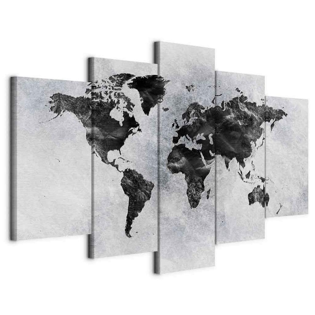 Leinwandbild Concrete World Grau Dunkelgrau B: 100 Cm