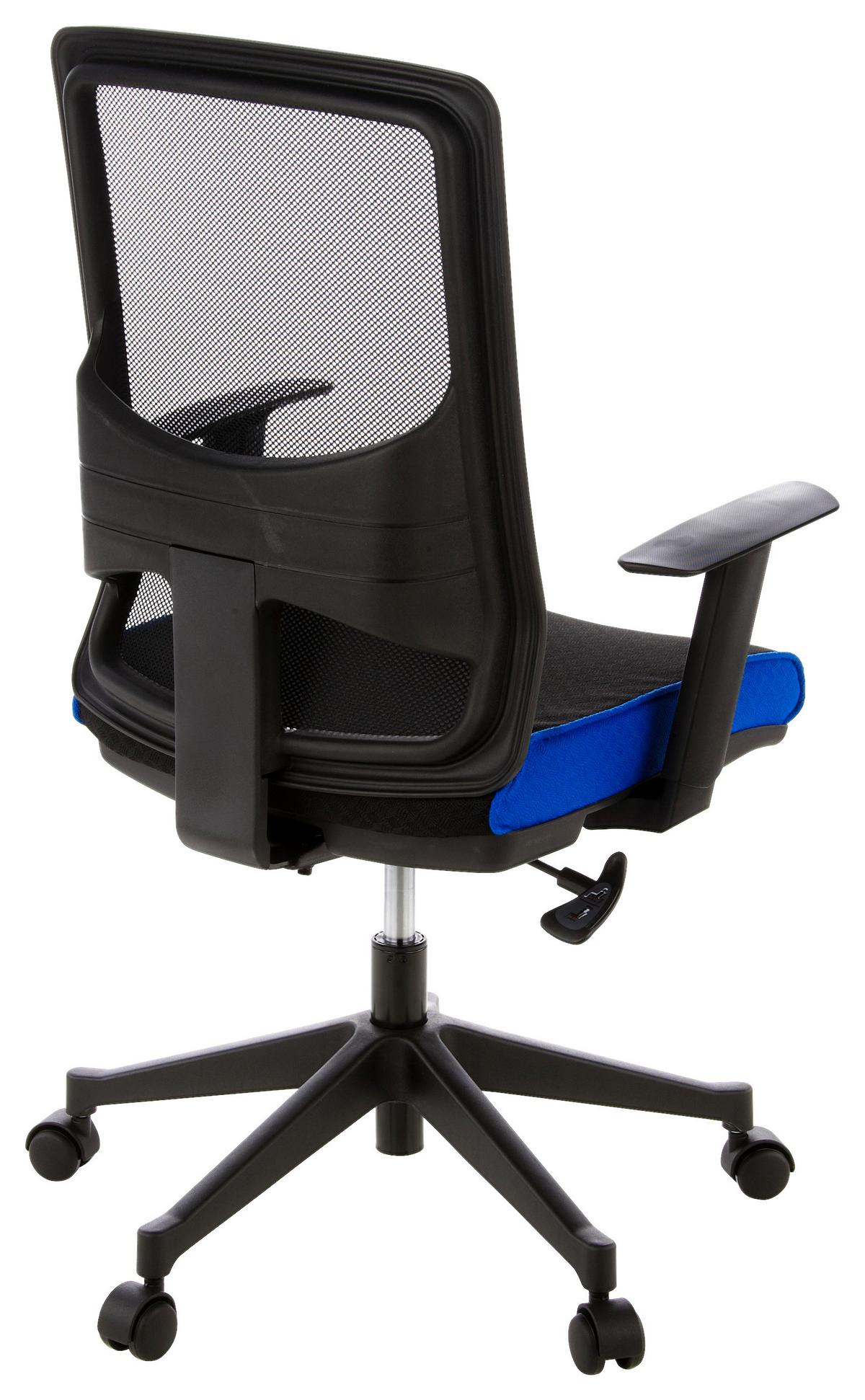 Drehstuhl Lavita Blau/Schwarz - Blau/Schwarz, MODERN, Kunststoff/Textil (57/113/44cm) - MID.YOU
