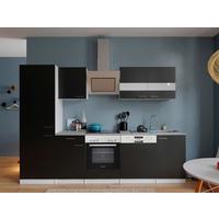 Küchenblock Malia Küchenblock 280 cm - Schwarz/Graphitfarben, Basics, Holzwerkstoff (280cm) - Respekta