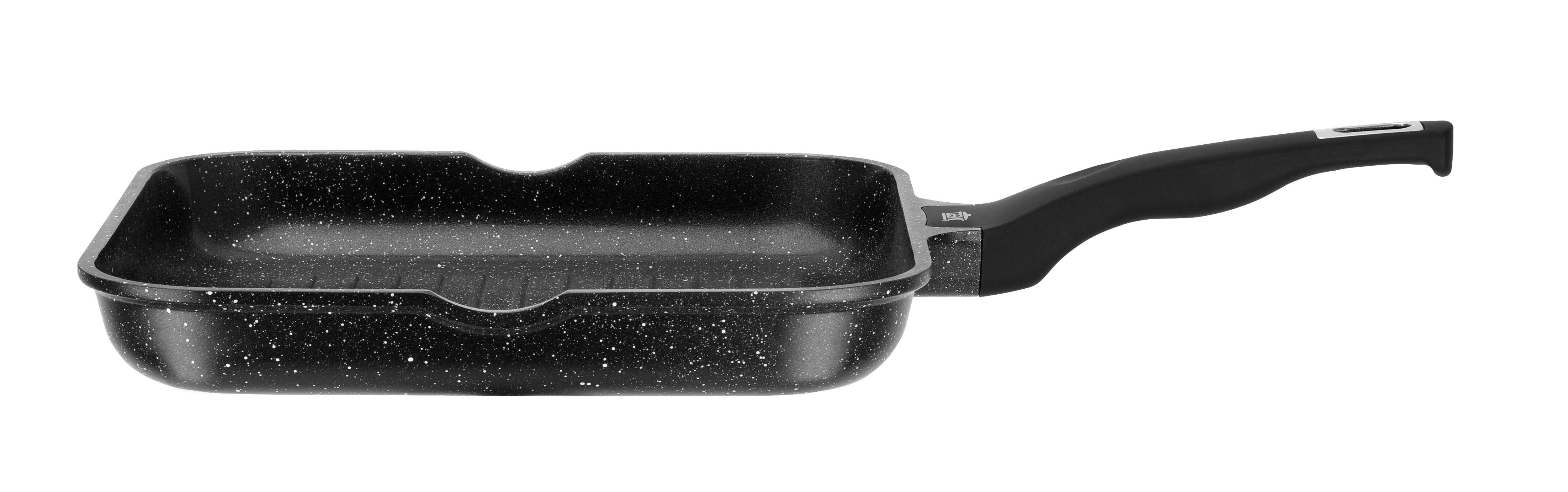 Pfanne Titanium Granitadvanced Aluminiumguss, Schwarz - Schwarz, Basics, Metall (28/28/4.5cm) - GSW