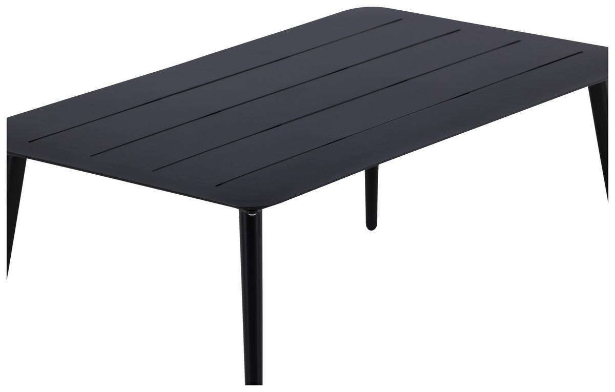 Loungetisch Lina - Schwarz, KONVENTIONELL, Metall (100/60/40cm) - Gardenson