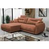 Ecksofa Fresh Rostfarben 195x264 cm - Rostfarben/Beige, Design, Textil (195/264cm) - MID.YOU