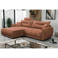 Ecksofa Fresh Rostfarben 195x264 cm - Rostfarben/Beige, Design, Textil (195/264cm) - MID.YOU