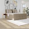 Boxspringbett Mit Topper & Bettkasten160x200 Medino - Schlammfarben, KONVENTIONELL, Holz/Holzwerkstoff (160/200cm)