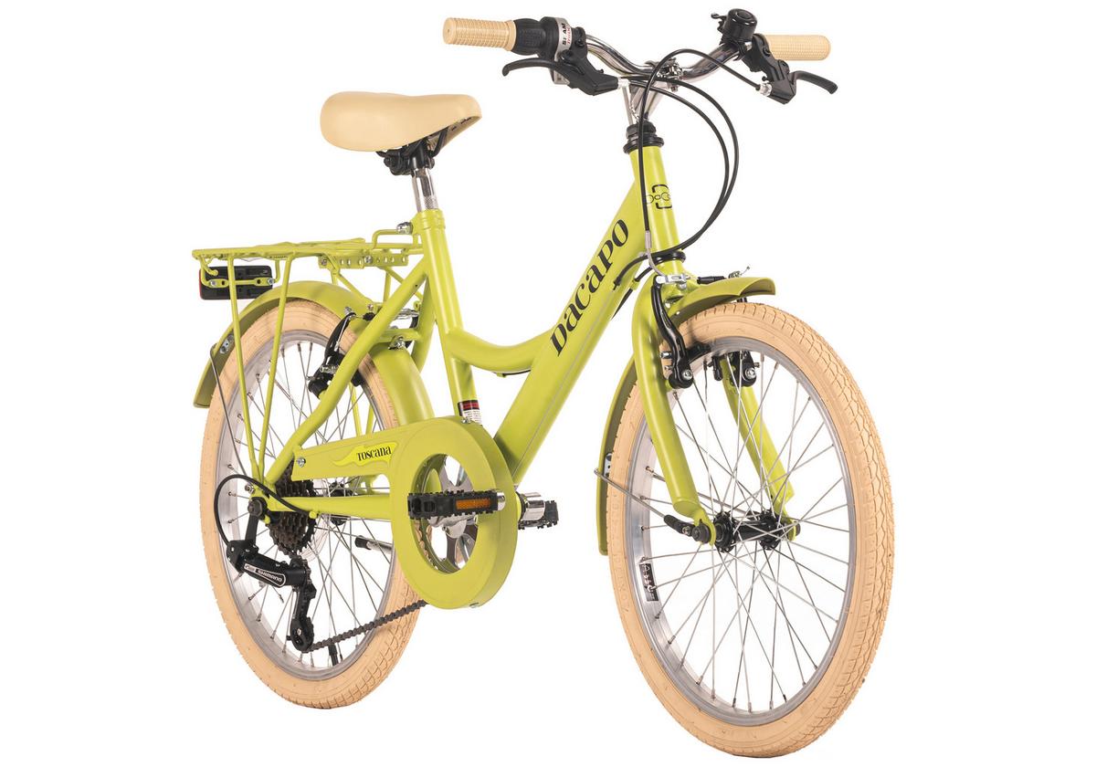 Dacapo Kinderfahrrad 20" 308k - Grün, Basics, Metall (25/140/60cm)