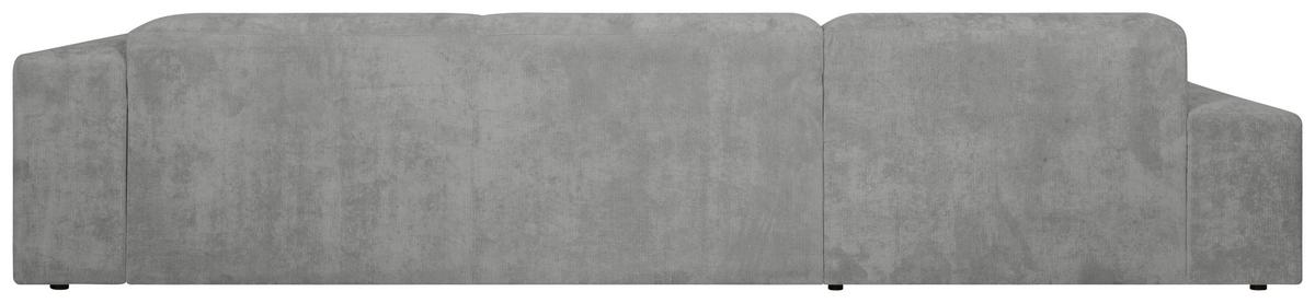 Ecksofa Hannah Hellgrau 170x343 cm - Hellgrau/Schwarz, Design, Textil (170/343cm) - MID.YOU