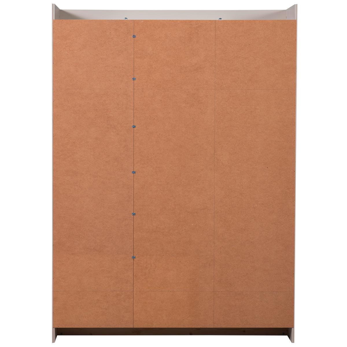 Drehtürenschrank Connect, Hellgrau B: 140 Cm - Hellgrau, Design, Holz (140/195/53cm) - Livetastic