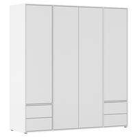 Drehtürenschrank Nabila Weiß B: 187 Cm - Weiß, MODERN, Holzwerkstoff (187/194/53cm) - Rauch Möbel