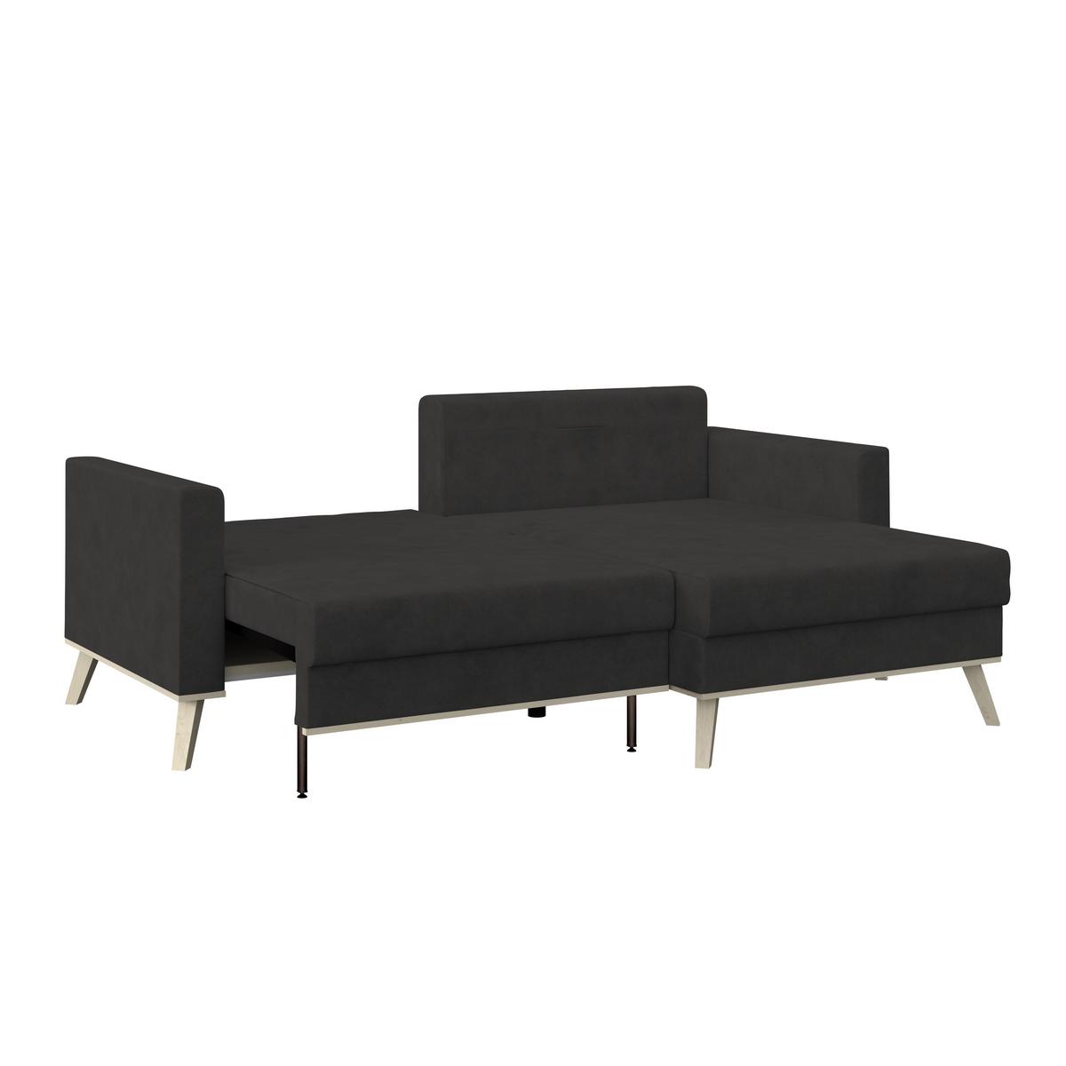 Ecksofa Carini - Eichefarben/Creme, Basics, Textil (222/152cm)