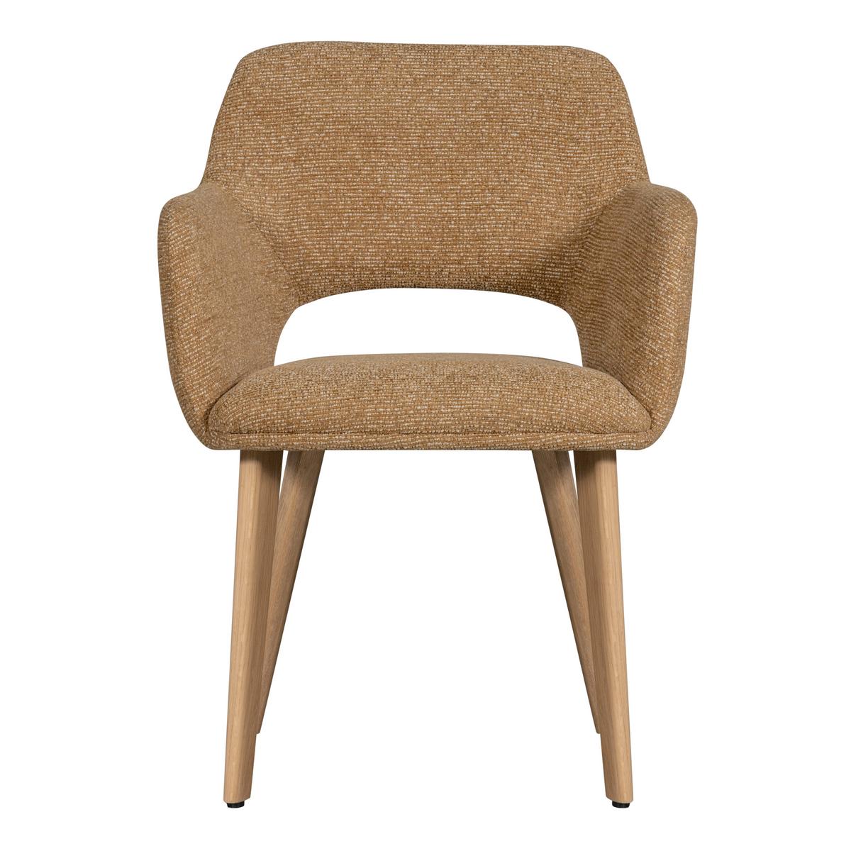 Armlehnstuhl-Set Murat Gelb/Naturfarben B: 61cm - Gelb/Naturfarben, MODERN, Holz/Textil (61/86/60cm) - Livetastic