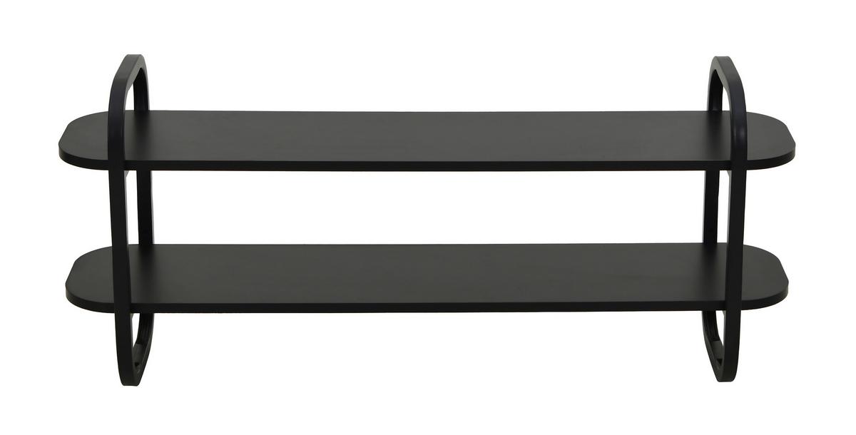 TV DIEL BEND -EXKLUSIV- - čierna, Modern, kov/kompozitné drevo (100/44/27cm) - Mömax