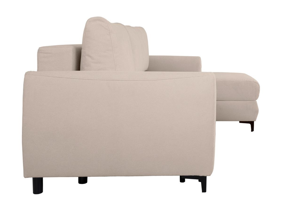 Ecksofa Moli, Beige S: 236 cm - Beige/Schwarz, Design, Textil (236/148cm) - MID.YOU