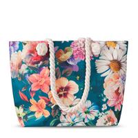 Strandtasche Novara Blau 43x60 Cm - Blau, KONVENTIONELL, Textil (43/60cm)