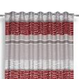 Vorhang mit Schlaufen und Band Palma 140x245 cm Rot - Rot, MODERN, Textil (140/245cm) - Luca Bessoni