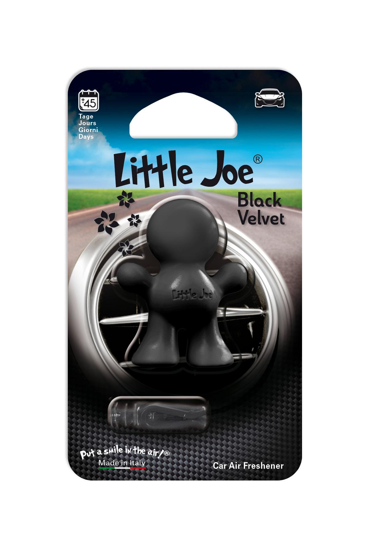 Lufterfrischer Auto Little Joe Clip Black Velvet Duft 1 Stk - Schwarz, Basics, Kunststoff (4/6/1cm)
