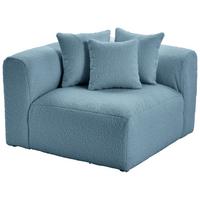 Modul Sofa Bloom Ecke B: 115 Cm Blau - Blau, Trend, Textil (115/70/115cm) - Livetastic