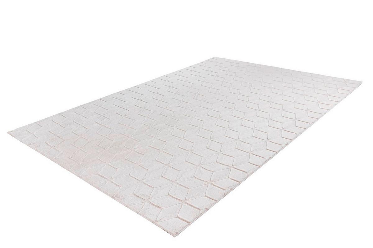 Teppich Creme, Weiß Vivica 125, BxL: 160x230 cm - Creme/Weiß, KONVENTIONELL, Textil (160/230cm)
