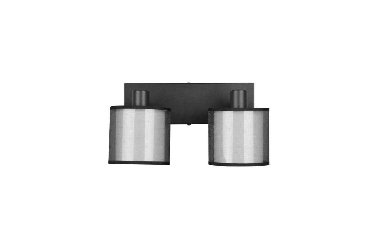 Strahler 811400232 Burton - Schwarz/Grau, Basics, Textil/Metall (32,5/19,5/18cm) - Trio Leuchten