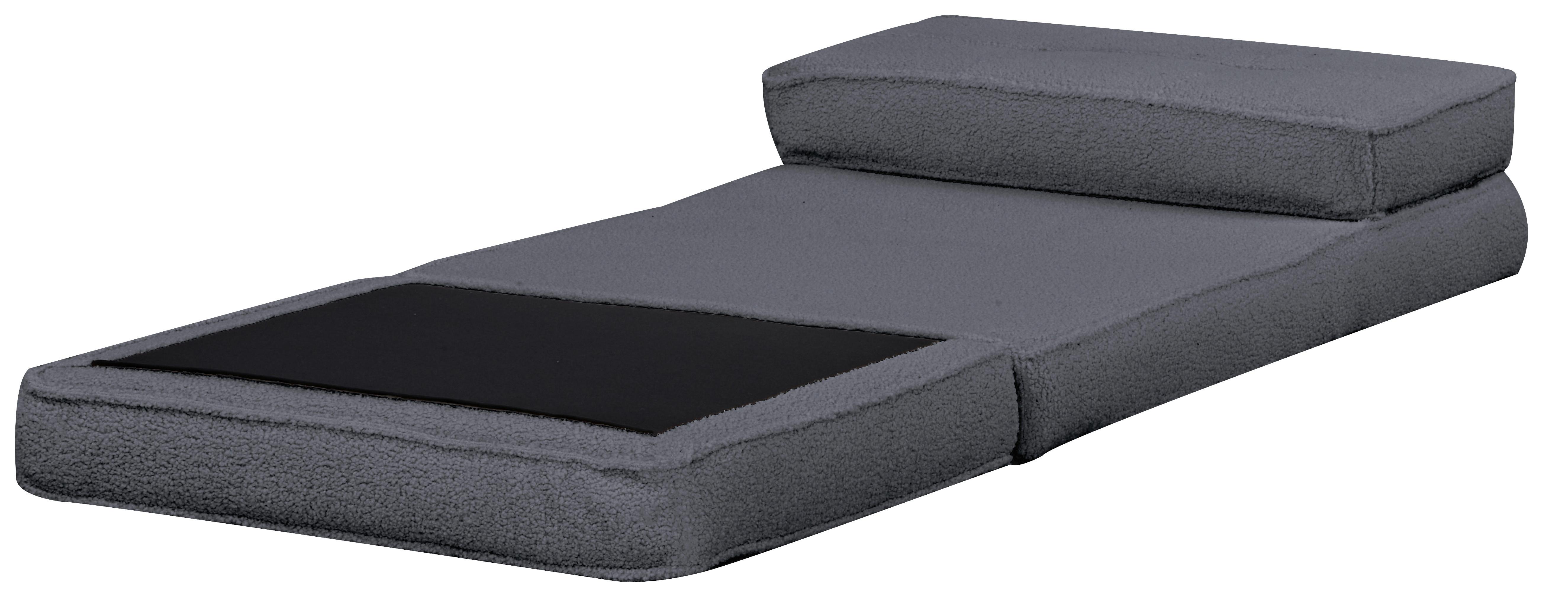 Schlafsofa Luc Grau 74x61,5x80 cm - Grau, MODERN, Textil (74/61,5/80cm) - MID.YOU