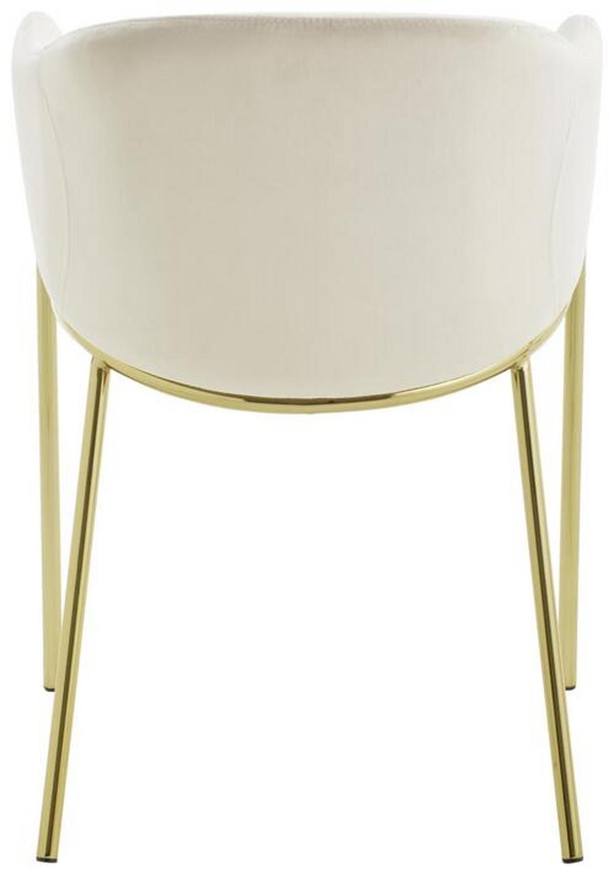 Armlehnstuhl Kronos -Trend Taupefarben/gold - Taupe/Goldfarben, Trend, Holz/Textil (53/77/60cm) - Livetastic