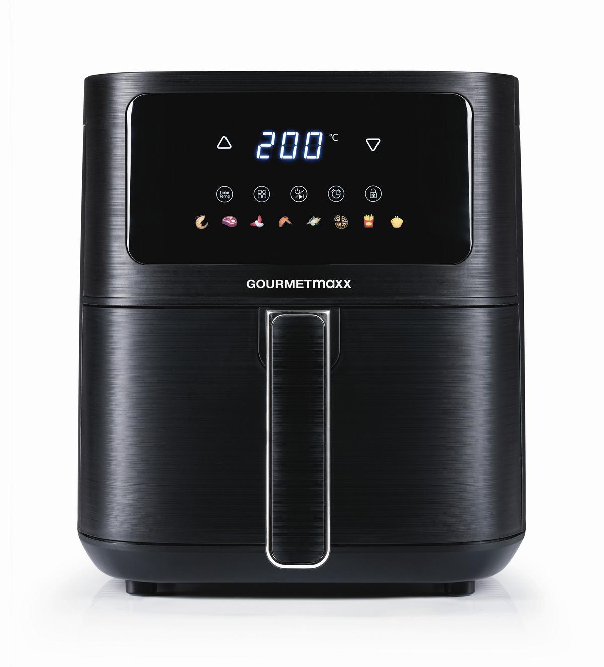 Heißluftfritteuse, Digital 16394 Gourmetmaxx Heißluft-Fr - Schwarz, Basics, Kunststoff (36/26/29,5cm) - GOURMETMAXX