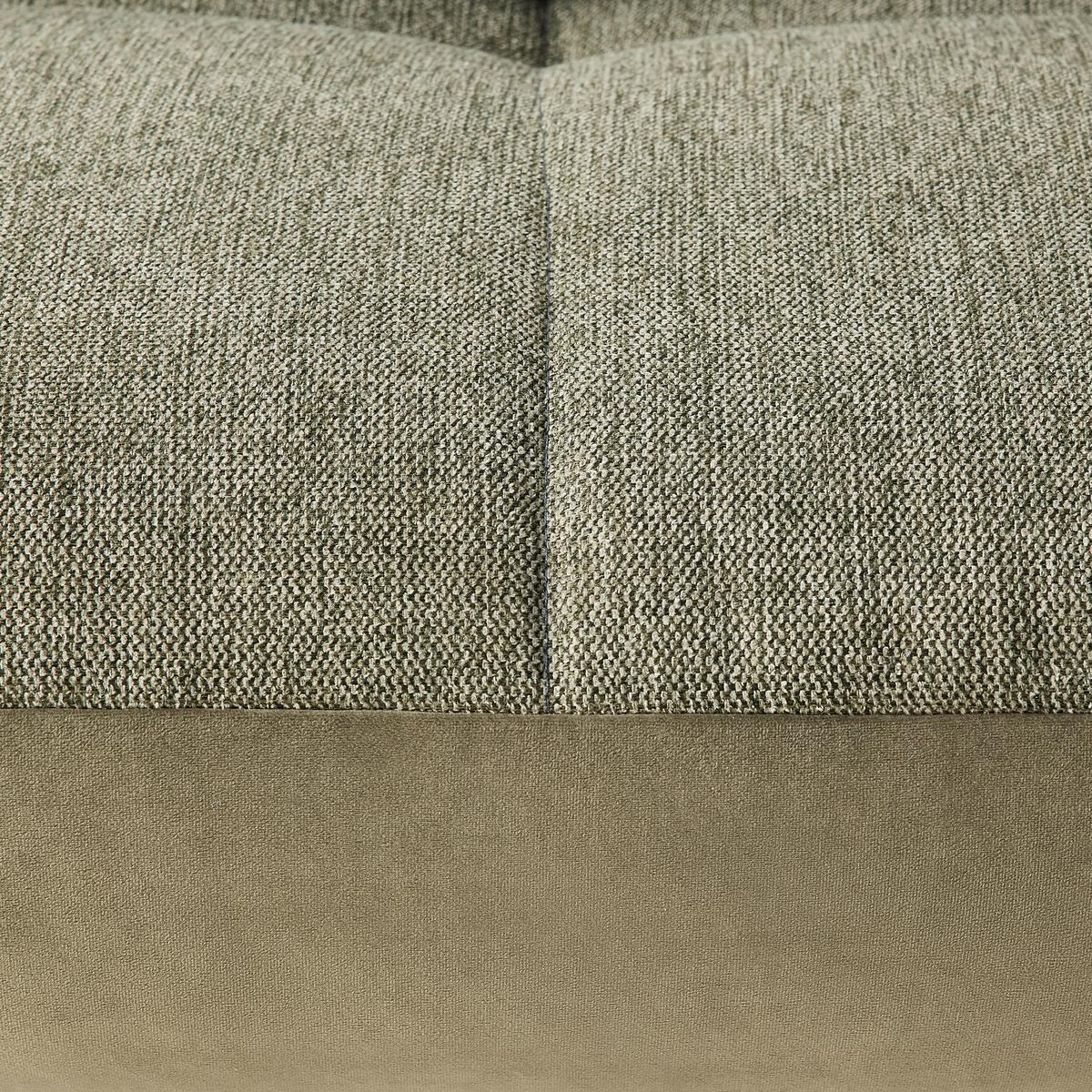 TRENDY, pravá, antracitová, s 3 bedrovými vankúšmi - olivovozelená/čierna, Modern, kov/kompozitné drevo (310/250/250cm) - Premium Living