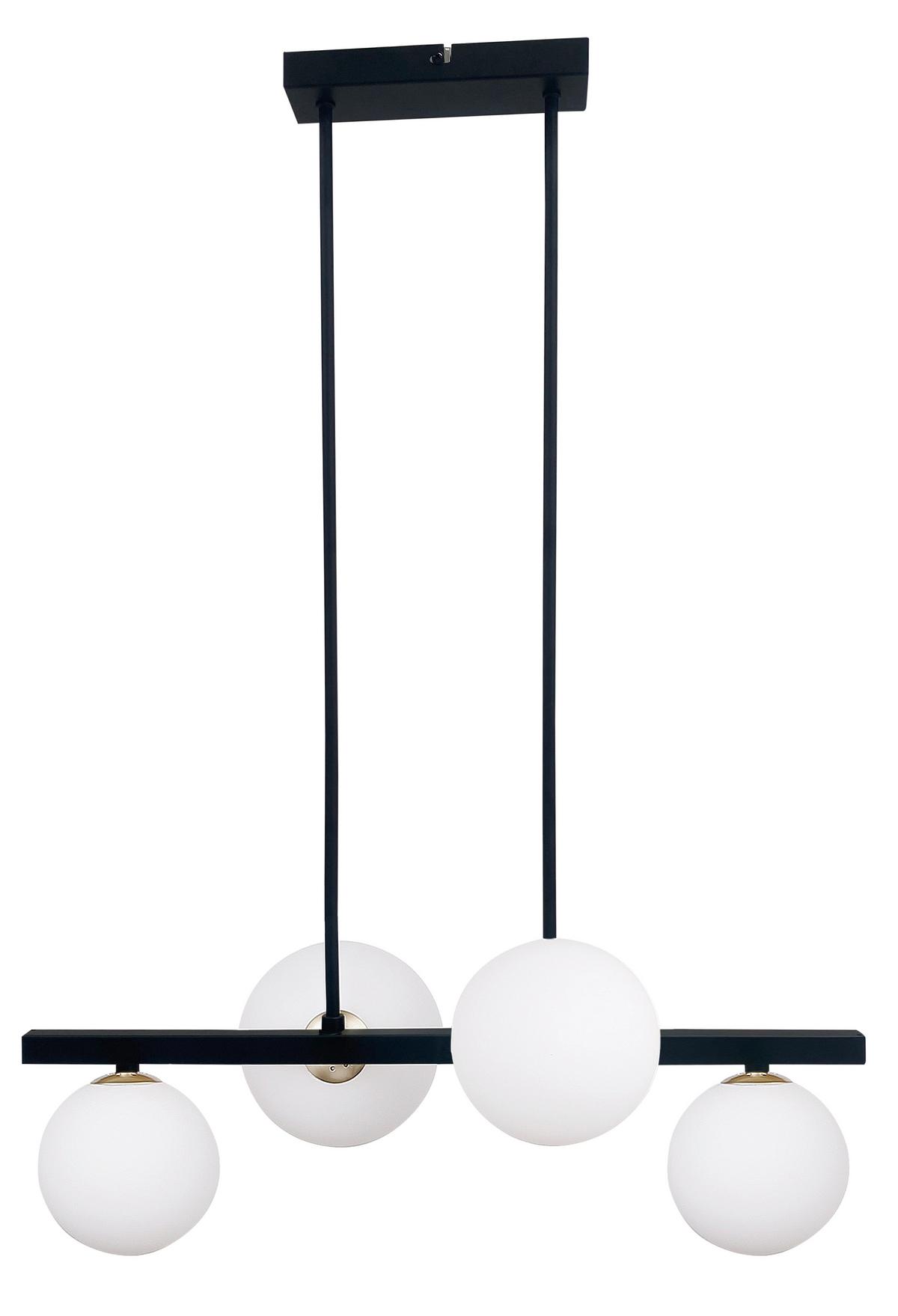 Pendelleuchte 34-01214 Kama - Goldfarben/Schwarz, Design, Metall (59/35/83cm)