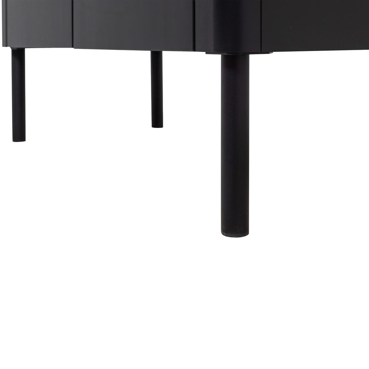 Schuhschrank Gunnar Schwarz B: 85 Cm - Schwarz, Design, Holz (85/135/39cm) - Livetastic