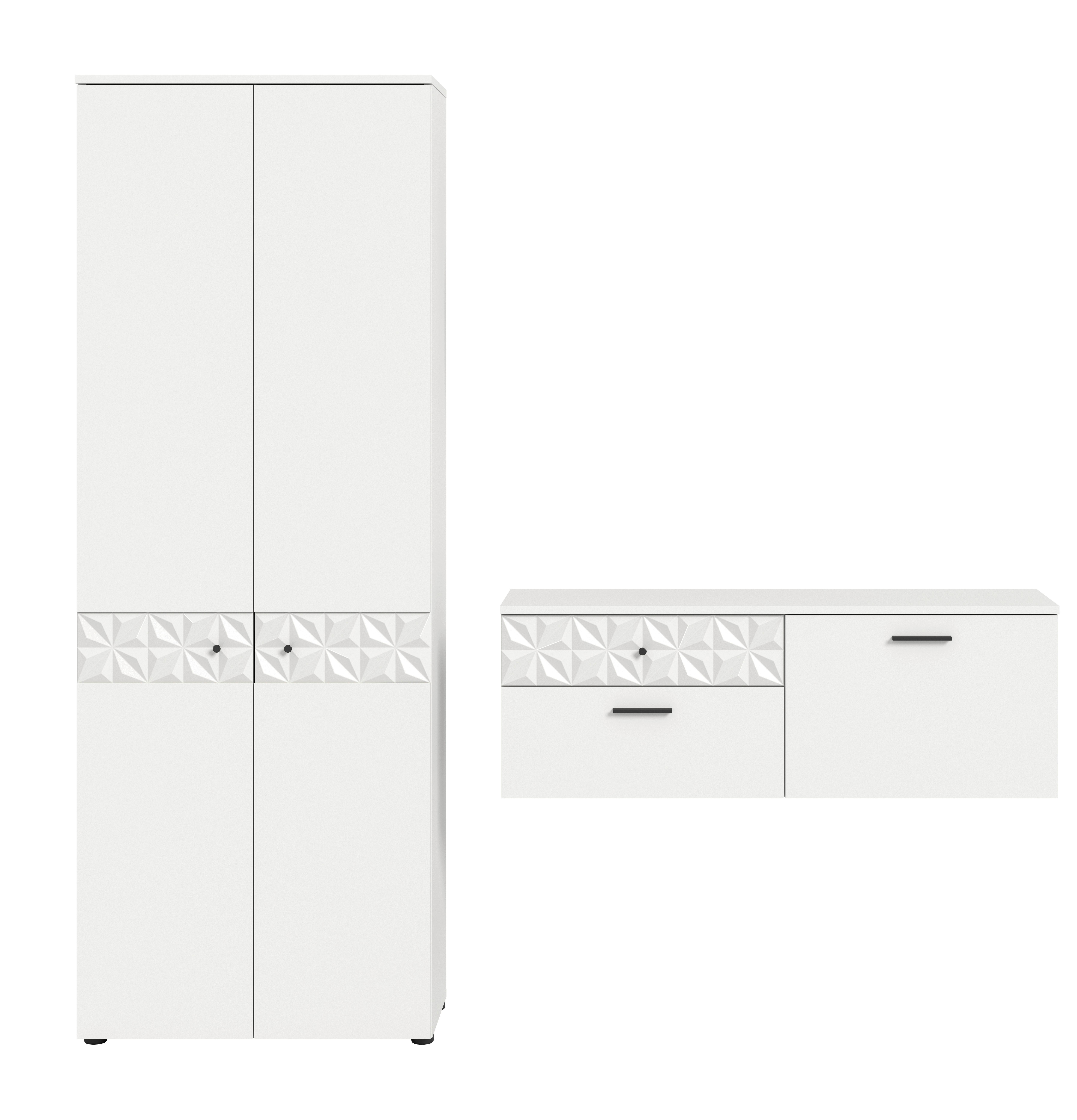 Garderobe Prisma Weiß B: 195 Cm