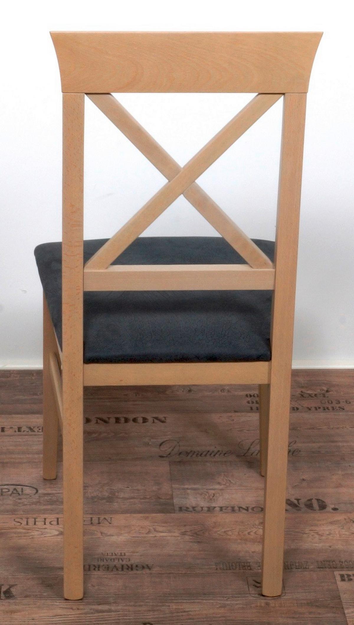 Stuhl-set Madrano Grau/s. Eiche B: 44 Cm - Grau/Sonoma Eiche, KONVENTIONELL, Holz/Textil (44/93/46cm) - MID.YOU