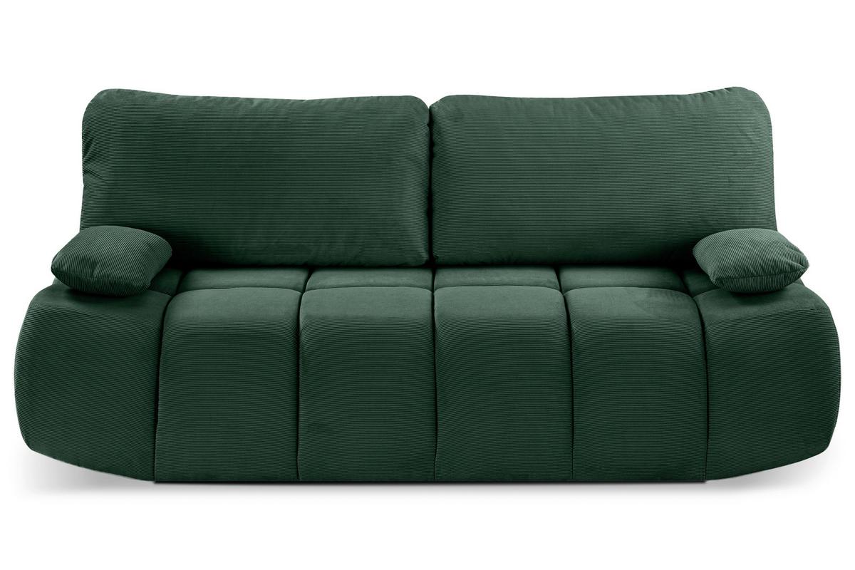 Schlafsofa Lauder Smaragdgrün B: 207cm - Smaragdgrün/Schwarz, Basics, Holz/Textil (207/93/105cm) - MID.YOU