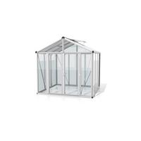 Gewächshausbausatz Zeus Comfort 6200 Esg/Hkp Set - Alufarben, Basics, Glas/Kunststoff (258,4/250/242cm)