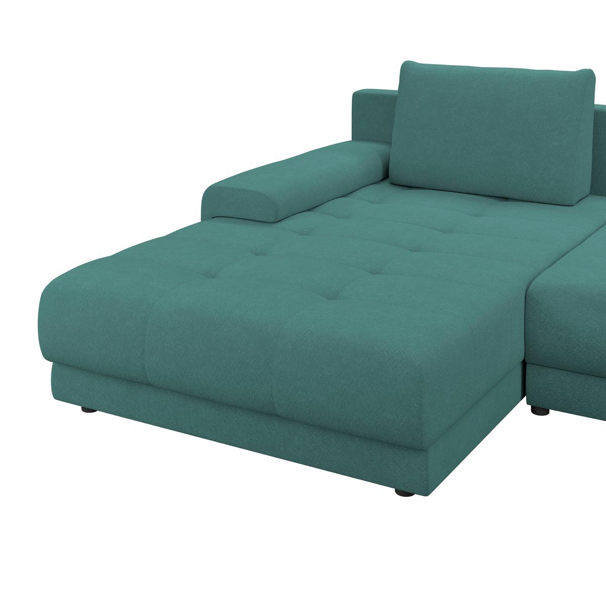 Ecksofa Adria Azurblau, S: 213x308 cm - Azurblau, Trend, Textil (213/308cm) - Luca Bessoni