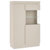 Vitrine Camira Kaschmir B: 103,6cm - Kaschmir, Basics, Glas/Holzwerkstoff (103,6/163,5/40cm)