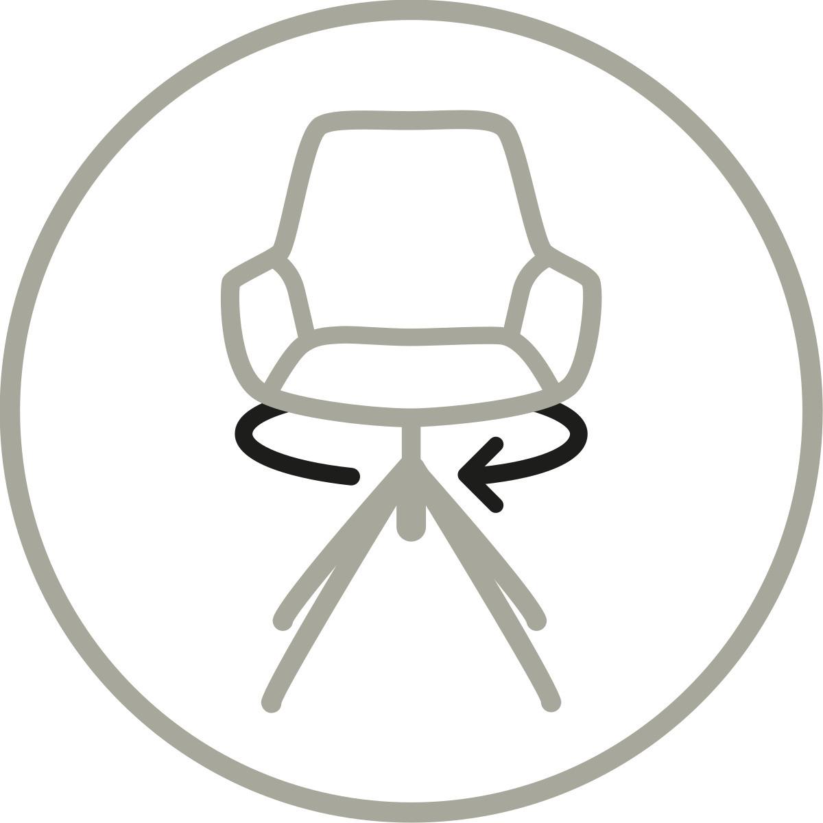 Kreslo Shiba otočné žltý menčester - čierna/žltá, Modern, kov/textil (76/99/87cm) - Mömax