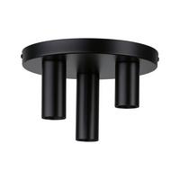 Deckenleuchte Ø 24 cm 3-Flammig dimmbar Rund - Schwarz, Basics, Metall (24/14,5cm) - Paulmann