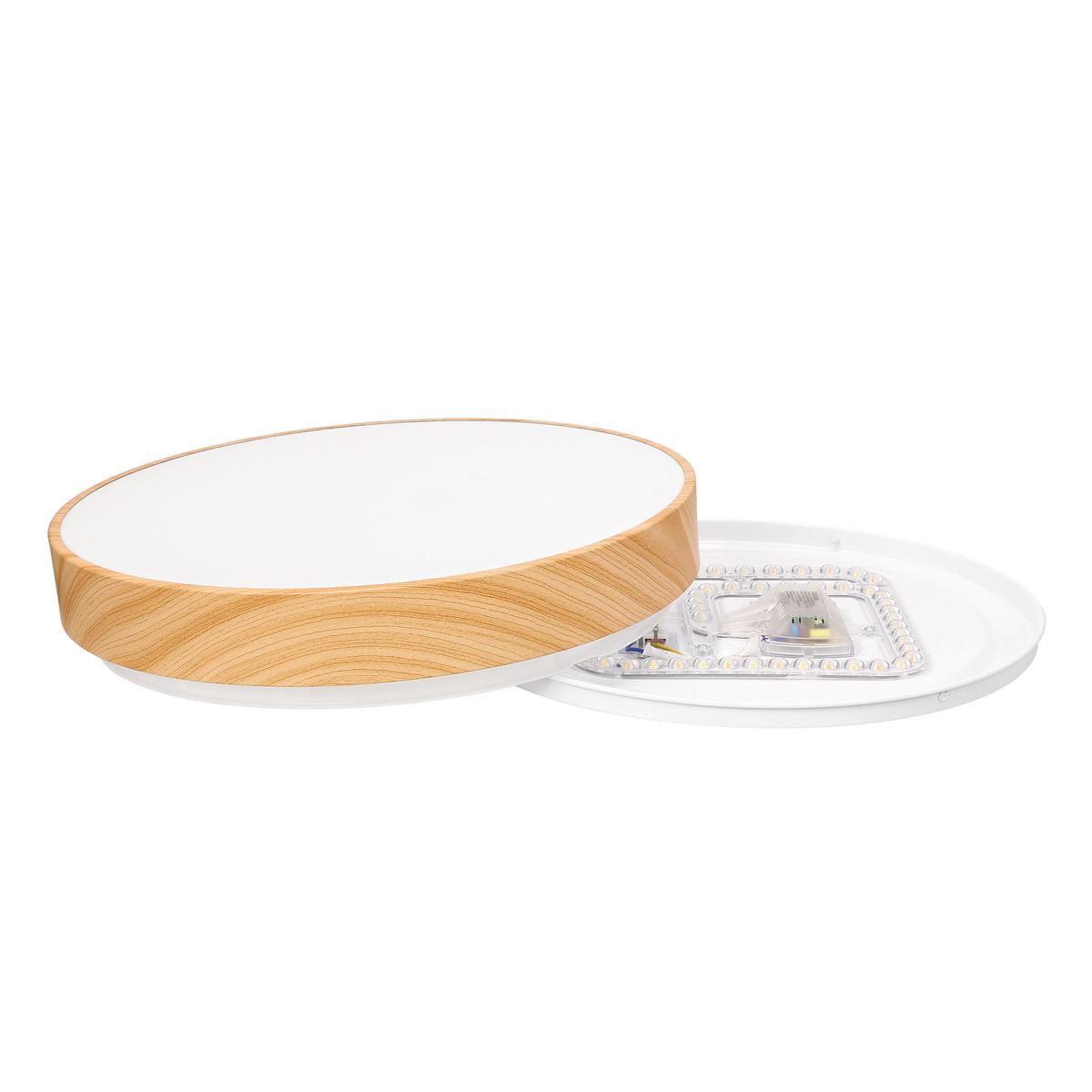LED-Deckenleuchte 14-33965 Figaro - Eichefarben, Natur, Kunststoff/Metall (38/38/9cm)