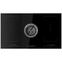 Induktionskochfeld Schwarz B: 90 cm - Schwarz, Basics, Glas (90/24,5/52cm) - PKM