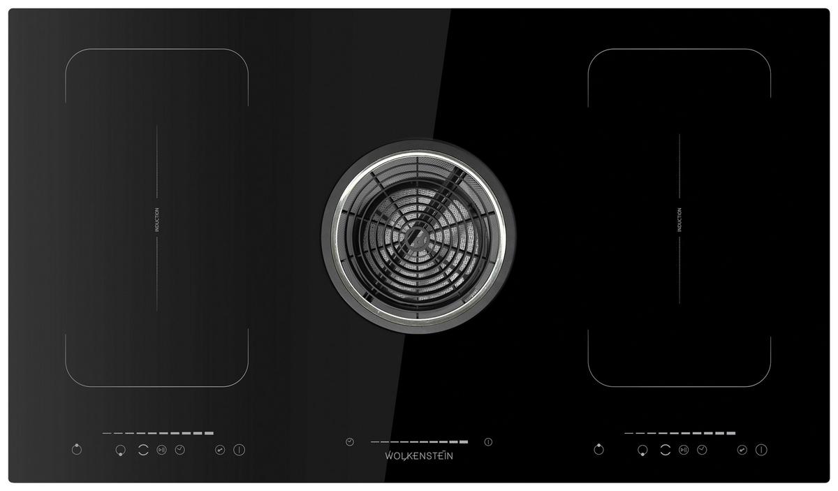 Induktionskochfeld Schwarz B: 90 cm - Schwarz, Basics, Glas (90/24,5/52cm) - PKM