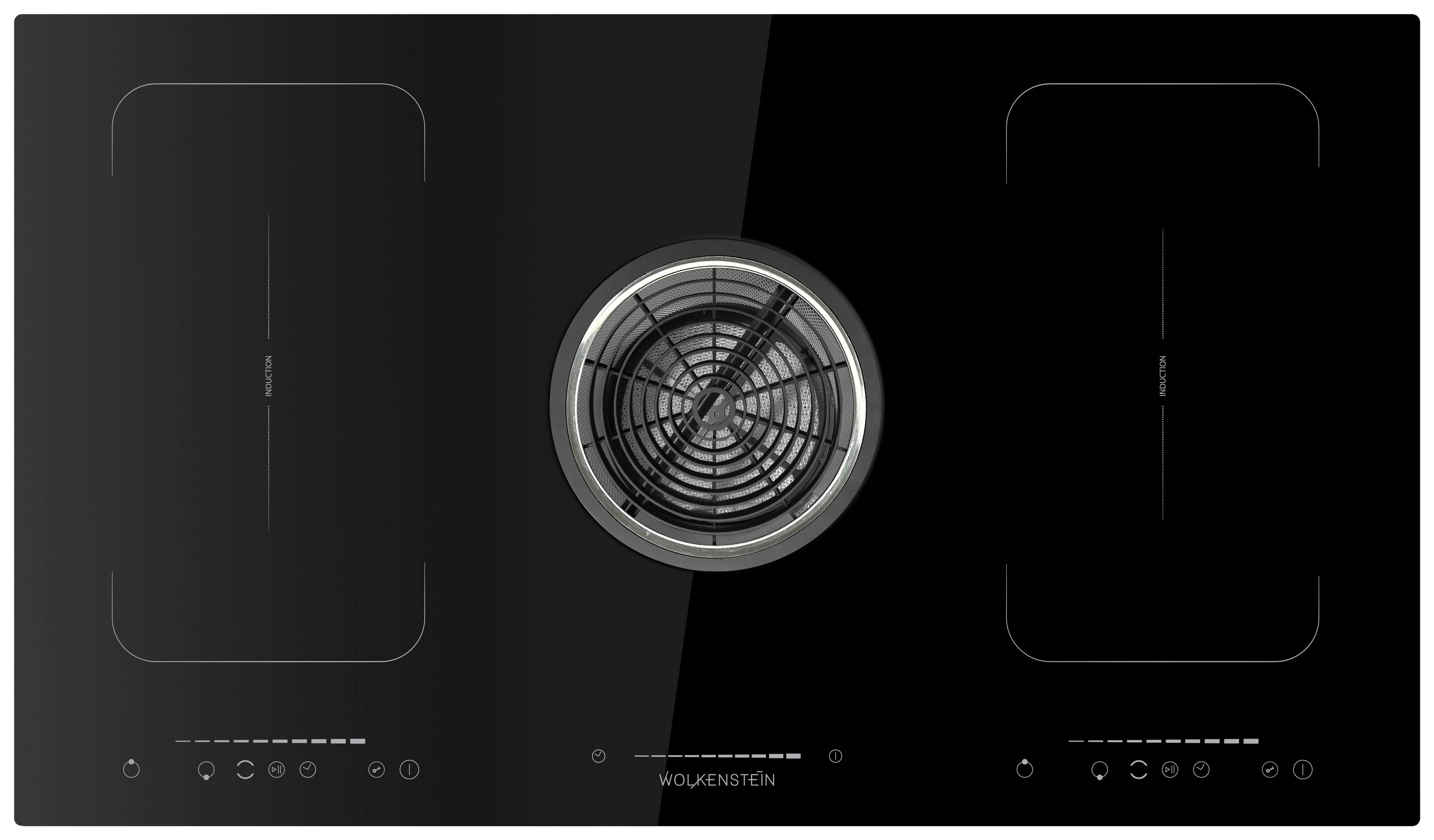 Induktionskochfeld Schwarz B: 90 cm