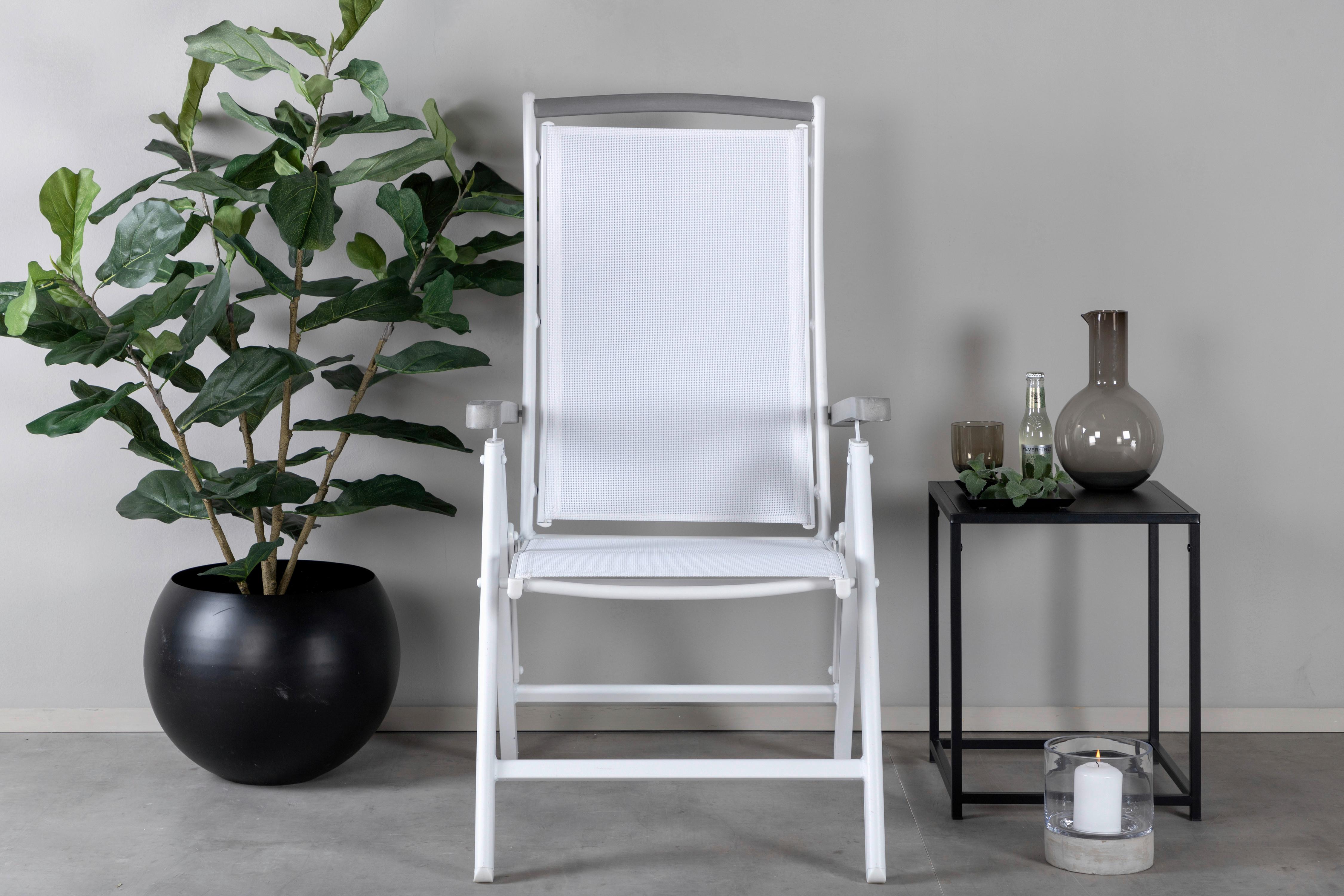 Gartensessel-set 2-tlg. Klappbar Albany Metall