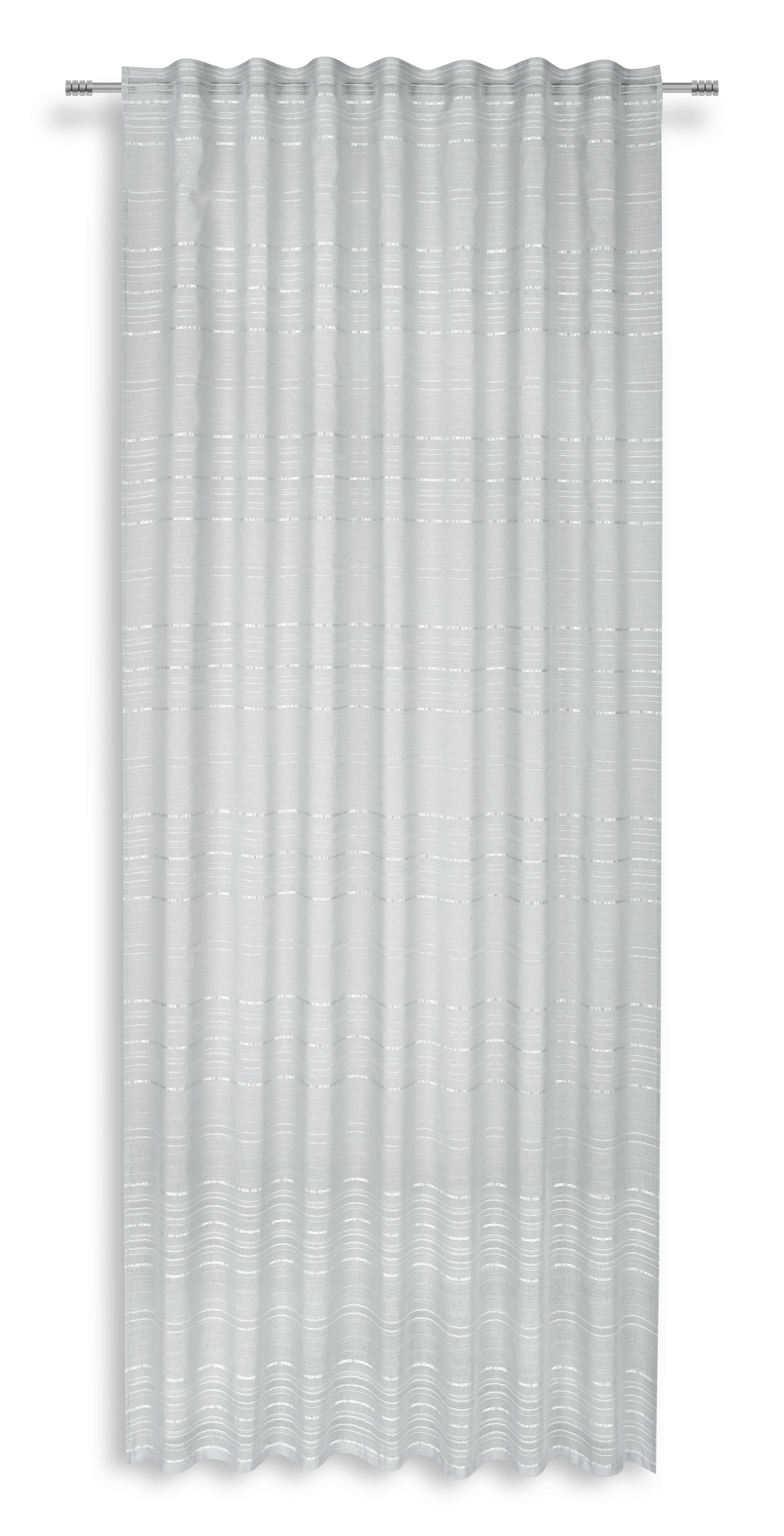 Készfüggöny Alina - Ezüst, modern, Textil (140/245cm) - Luca Bessoni