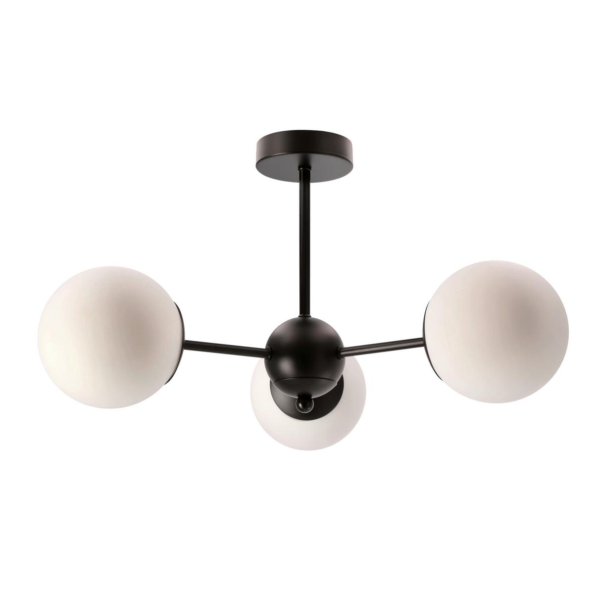 Pendelleuchte 33-37459 Calari - Schwarz/Weiß, KONVENTIONELL, Metall (54/54/28cm)