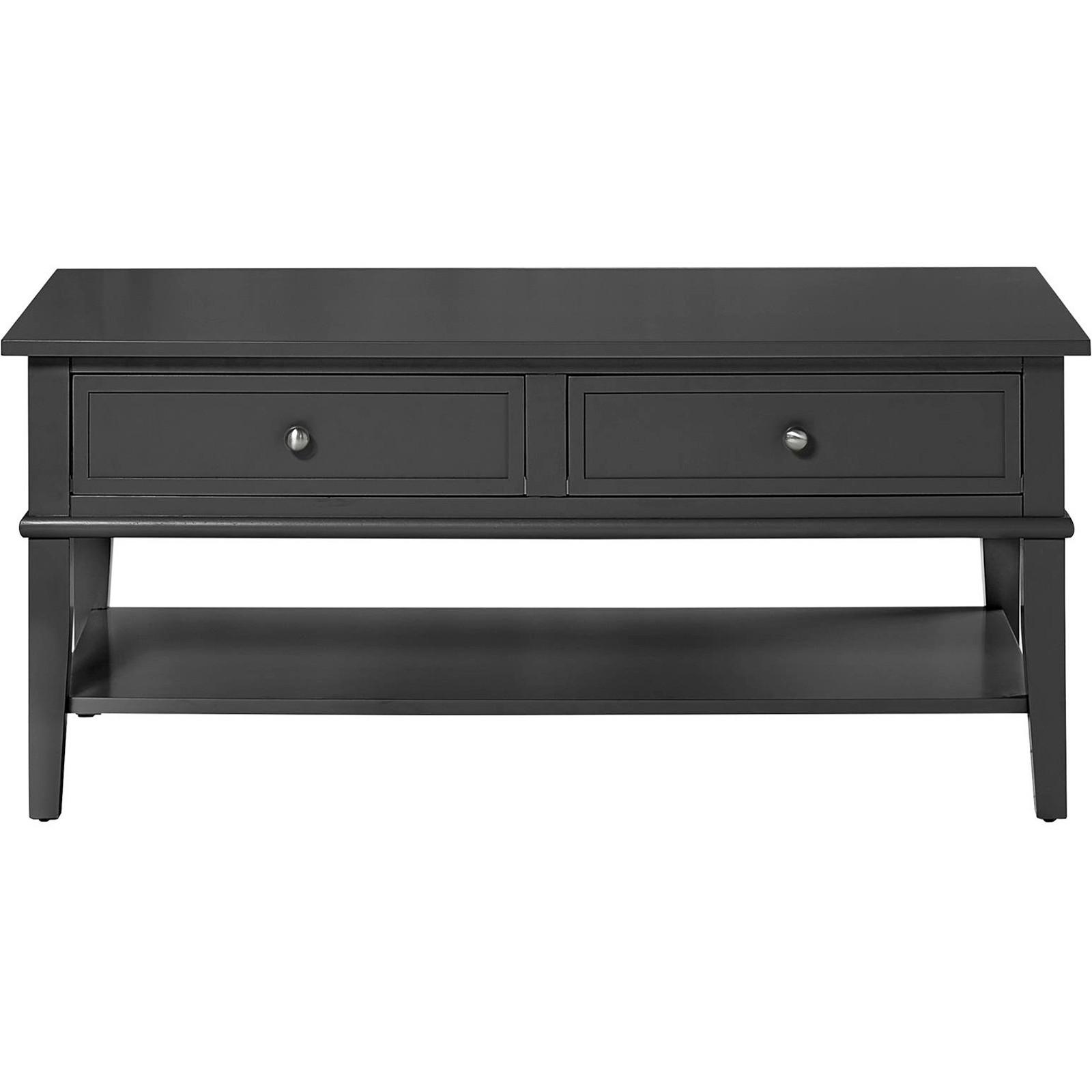 Couchtisch Franklin Schwarz B: 103 cm - Schwarz, Design, Holzwerkstoff (103/46/52cm) - MID.YOU