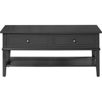 Couchtisch Franklin Schwarz B: 103 cm - Schwarz, Design, Holzwerkstoff (103/46/52cm) - MID.YOU