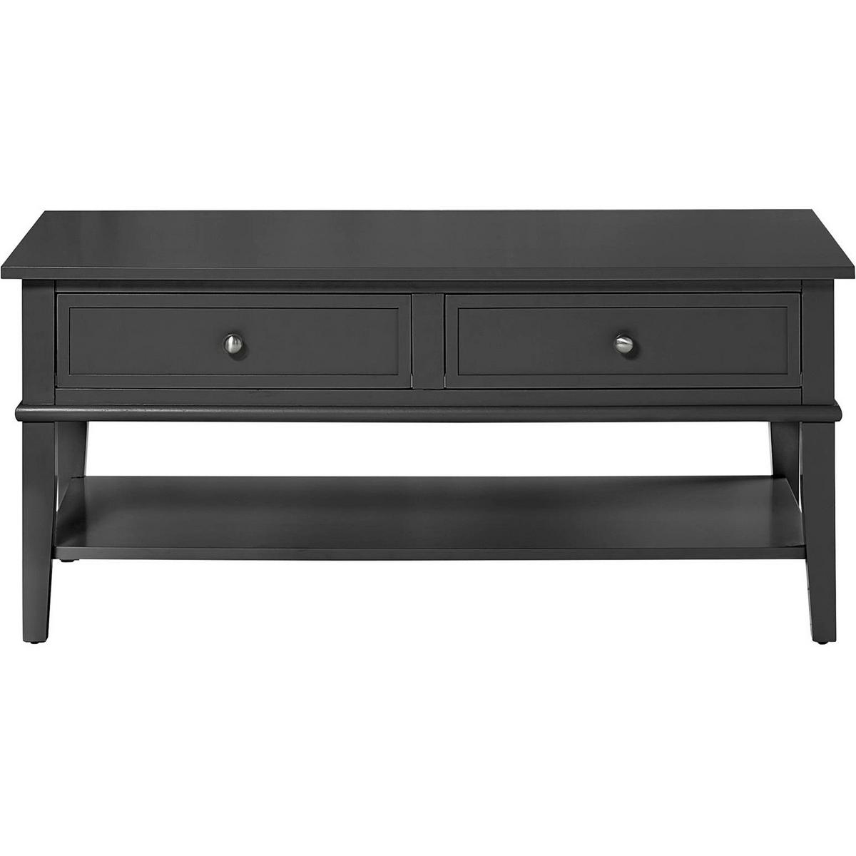 Couchtisch Franklin Schwarz B: 103 cm - Schwarz, Design, Holzwerkstoff (103/46/52cm) - MID.YOU