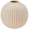 Vase Hergen Keramik Rund H: 11,5 Cm - Beige, MODERN, Keramik (12/11,5cm) - Luca Bessoni