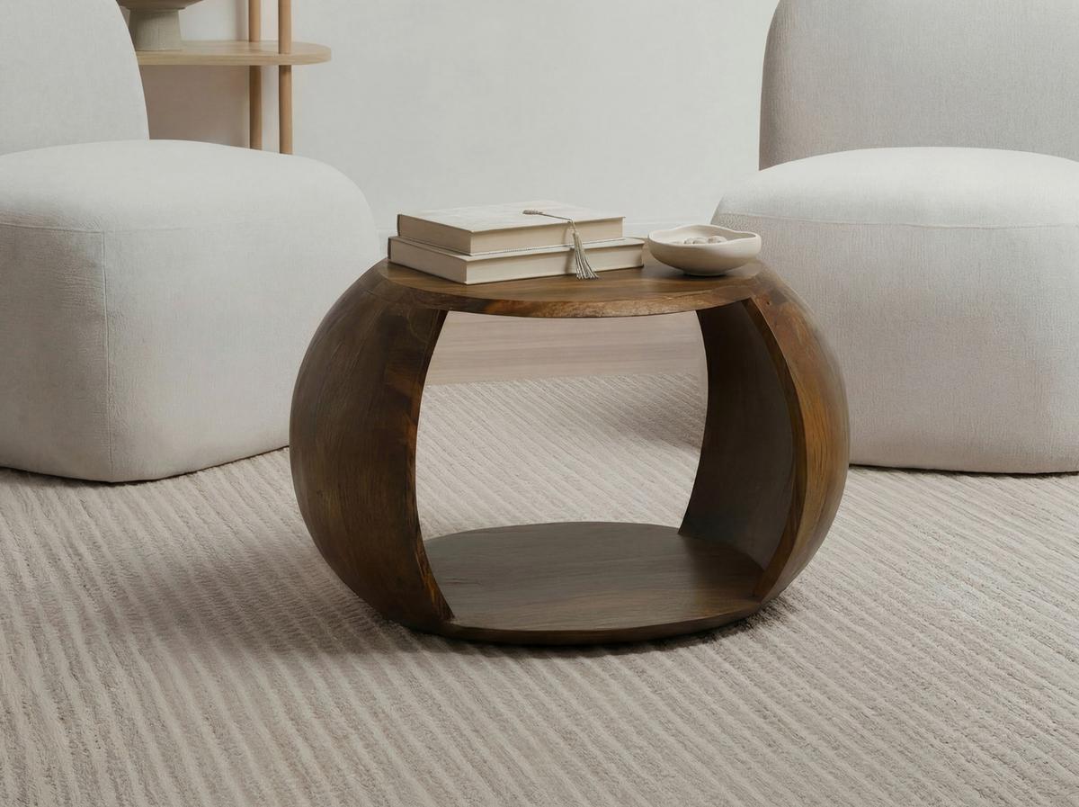 COUCHTISCH Braun B: 60cm - Braun, Design, Holz (60/46/36cm) - MID.YOU