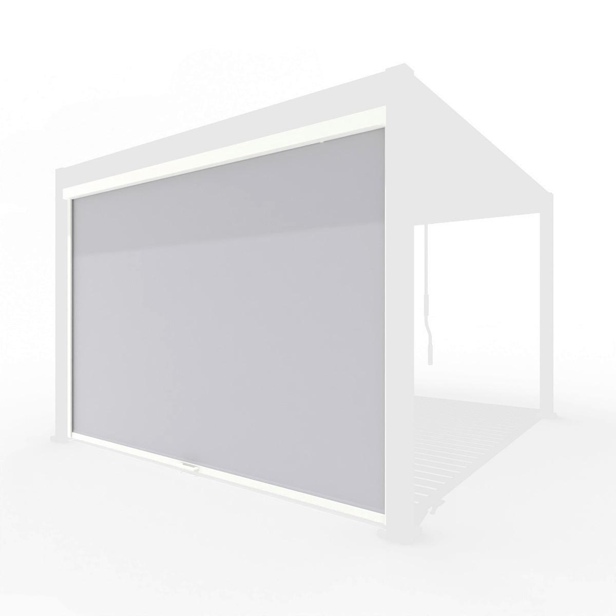 Pergola-rollo 340x236 Cm, Weiß - Weiß Hochglanz, Basics, Textil/Metall (339,9/236,5/9cm)