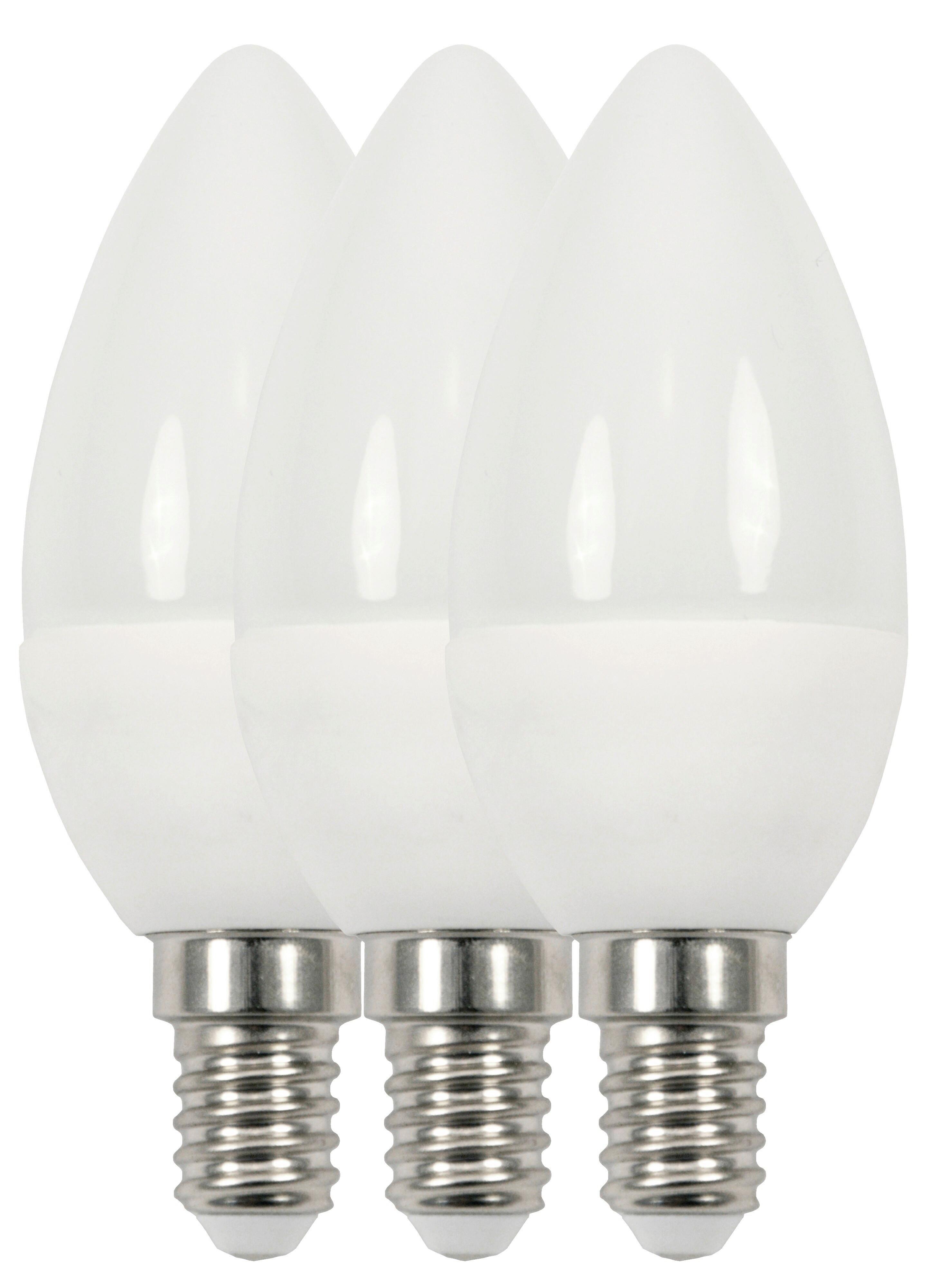 Led Fényforrás 3 Db/szett - fehér, Basics, műanyag/fém (3,7/9,9cm)